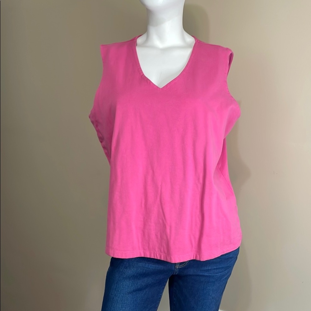 Jones New York Pink Relaxed Tank Top